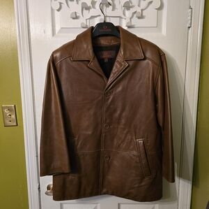 Men's Danier Brown Leather Jacket Size S